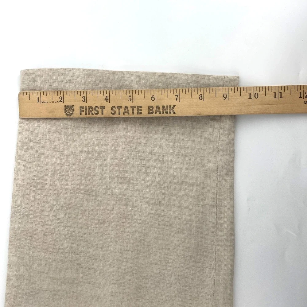 Claiborne Linen Blend Pants Men 36x34 (Fits 36x32) Beige Beachy Wedding Vacation